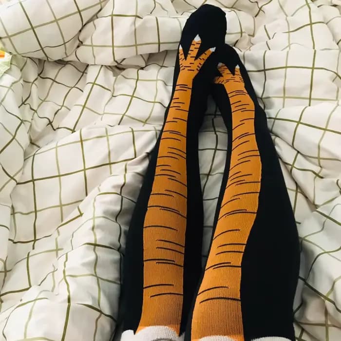 Chaussettes de jambe de poulet pour femmes
