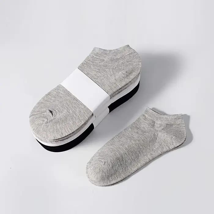 3/5/10PC unisexe décontracté couleur unie bateau chaussettes mince respirant confortable Anti odeur absorbant la sueur