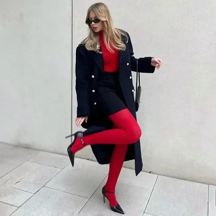 Collants rouges en velours pour femmes, Lingerie Slim coréenne, Leggings en dentelle, chaussettes gothiques, accessoires pour vêtements de fête, nouvelle collection