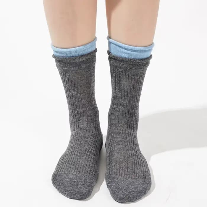 Chaussettes Simples en Coton pour Femme