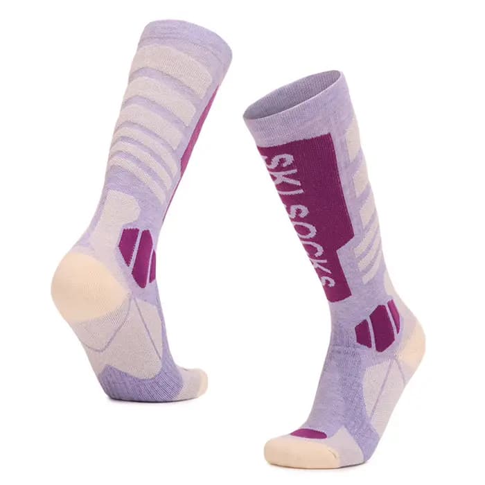 Chaussettes hautes thermiques en laine mérinos pour femmes