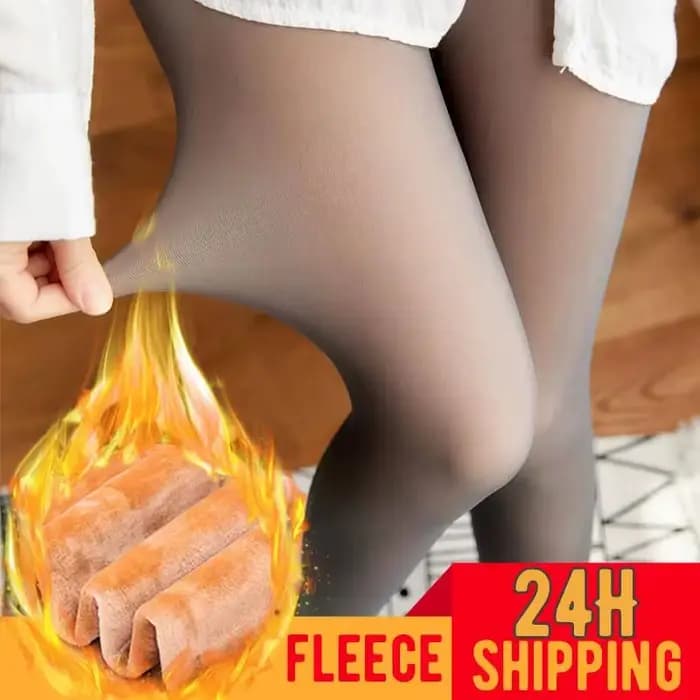Collants doublés polaire femmes Leggings faux