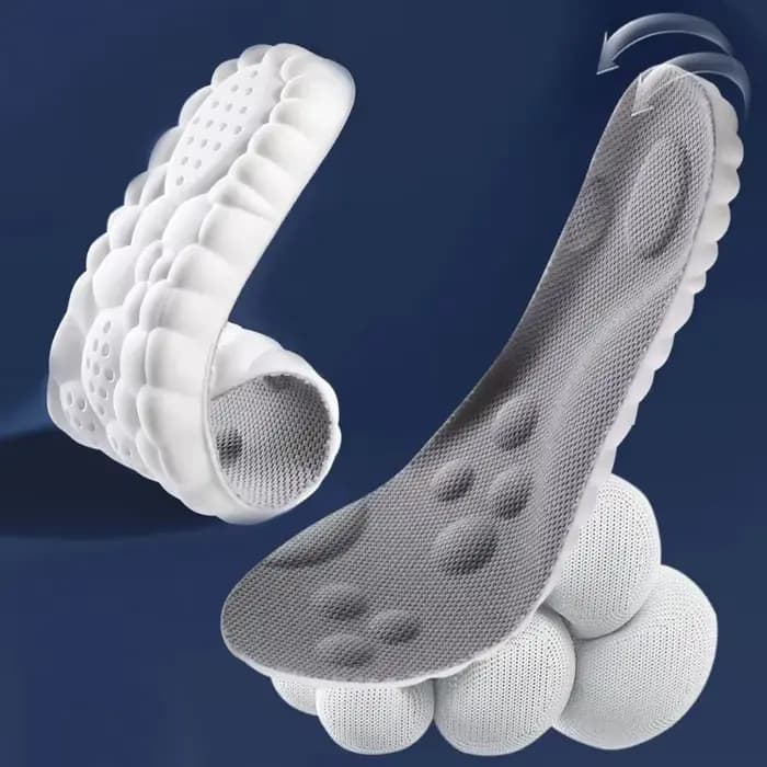 Semelles intérieures de Sport en Latex 4D pour hommes et femmes
