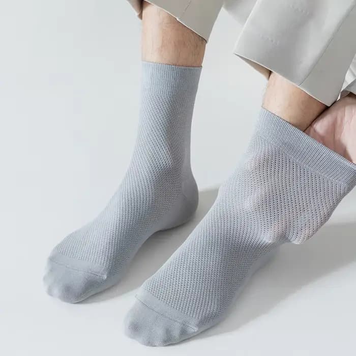 Chaussettes de sport mi-tube pour hommes