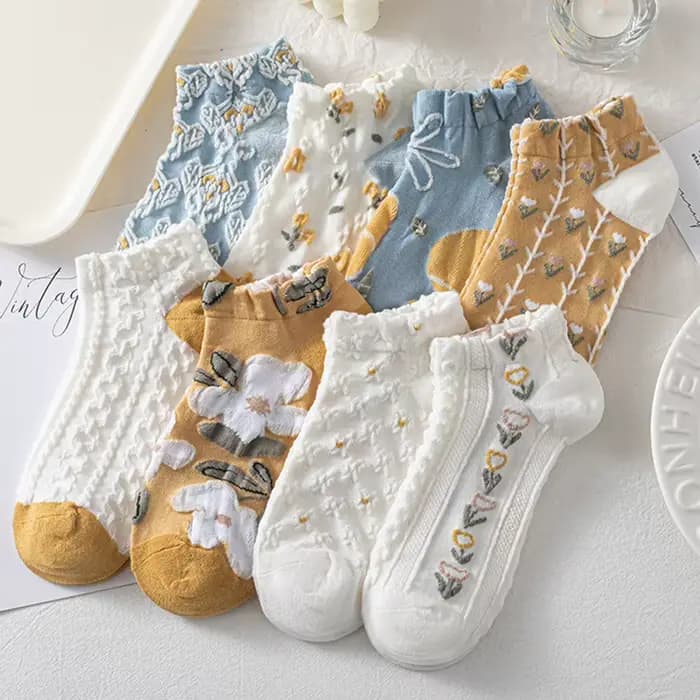 Chaussettes fines en coton pour femmes