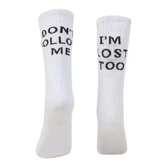 Mode chaussettes drôles Streetwear femmes Harajuku Meias Femme 2020 chaud heureux lettre décontracté mignon nouveauté modèle Meia Harry chaussette