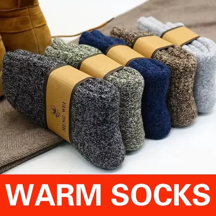 3 paires de chaussettes d'hiver épaisses pour hommes