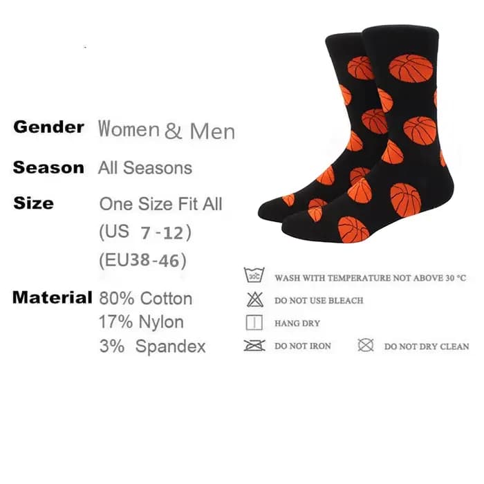 Chaussettes colorées en coton pour hommes
