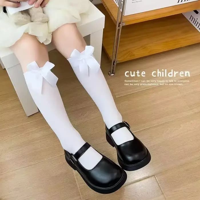 Chaussettes Lolita en Velours Doux avec Nministériels d Papillon pour Bébé Fille