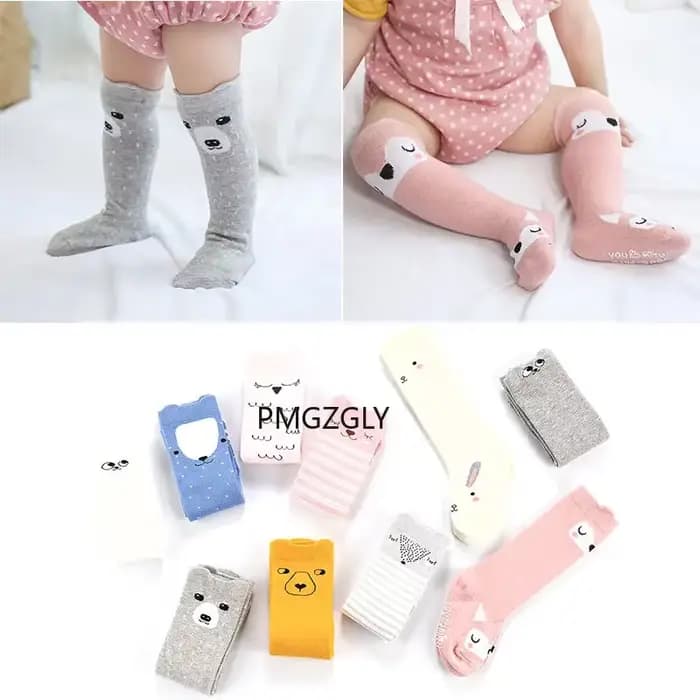 Chaussettes unisexes en coton doux pour enfants