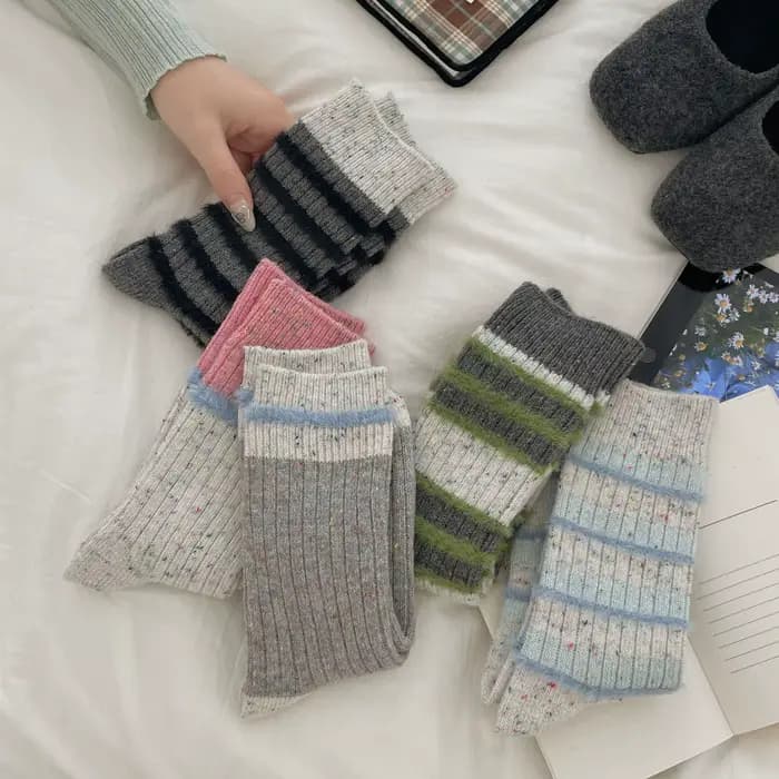 Chaussettes d'hiver épaisses et chaudes pour femmes