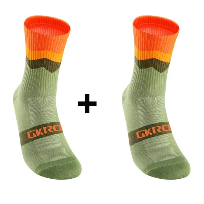 2 paires de chaussettes de cyclisme professionnelles