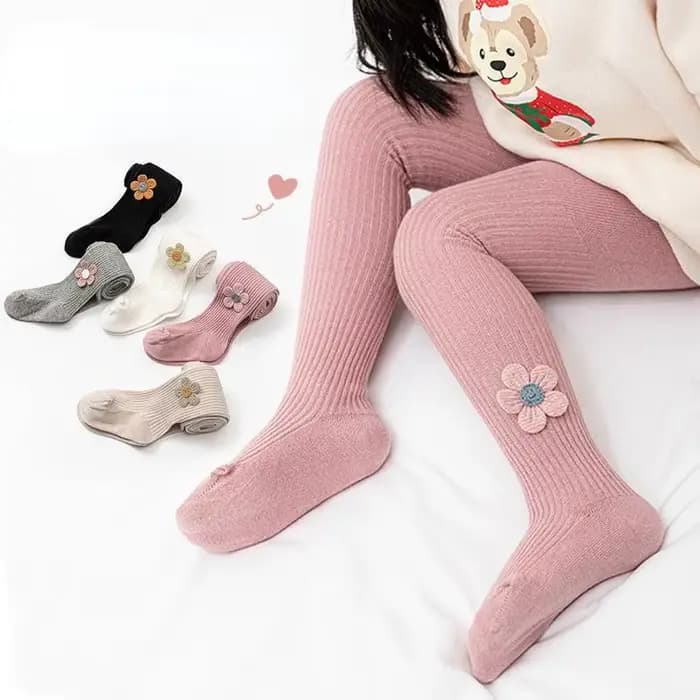 Collants pour enfants printemps automne accessoires de fleurs collants à fond pour bébé chaussettes pour bébé filles pantalons à fond confortables