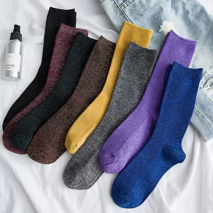 Chaussettes scintillantes pour femmes