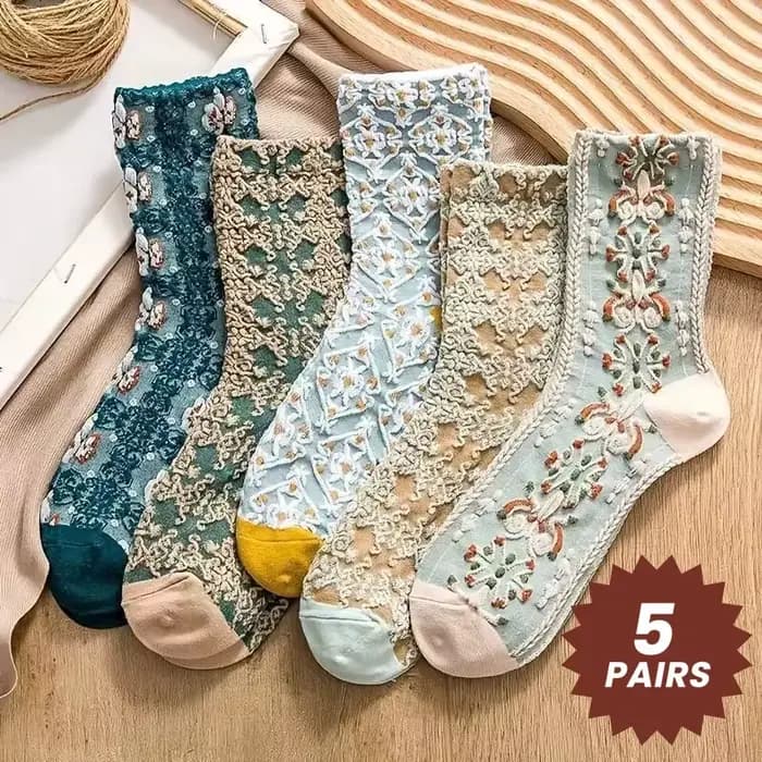 Chaussettes d'instituts tridimensionnels rétro