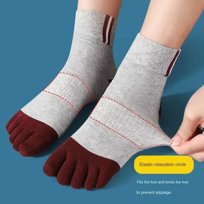 5 paires de chaussettes décontractées en coton à cinq orteils pour hommes, chaussettes de sport respirantes à cinq orteils, chaussettes à bout fendu de haute qualité pour hommes