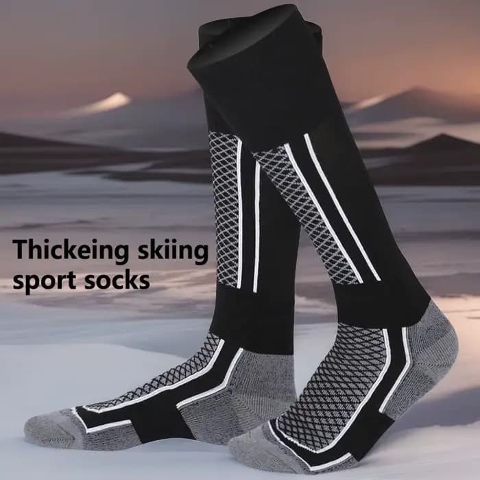 1 paire de bas de Ski chauds d'hiver