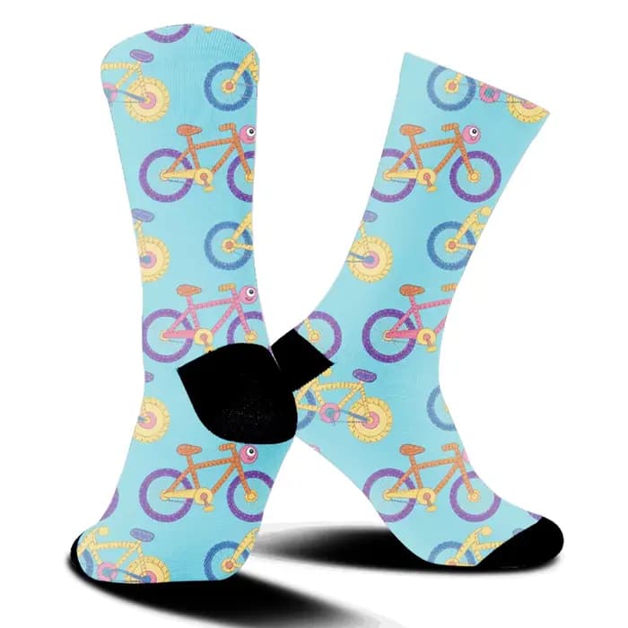 Chaussettes de cyclisme hautement élastiques et respirantes, nouvelle protection des chevilles antidérapante et absorbant la sueur, style sportif professionnel