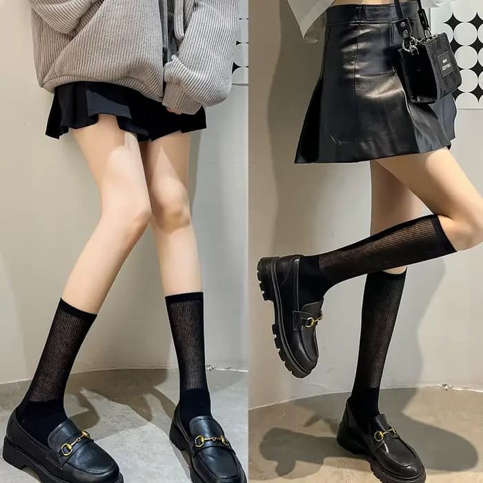 Chaussettes mi-tube pour femmes