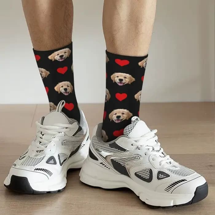 Chaussettes personnalisées avec Photo de chien