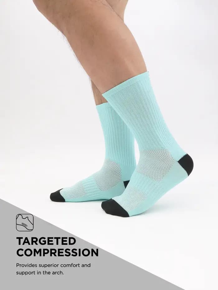 1 paire de chaussettes de cyclisme à Compression