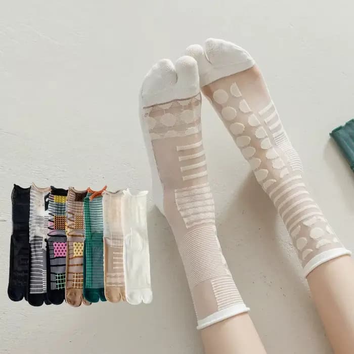 Chaussettes à deux orteils pour femmes