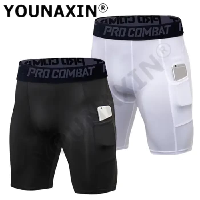 Collants de sport noirs pour hommes