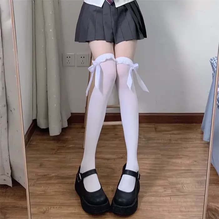 Chaussettes femme beauté japonaise Kawaii douce fille dentelle