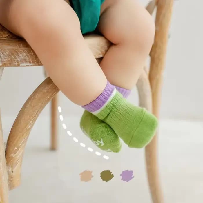 Chaussettes courtes en coton pour nouveau-né