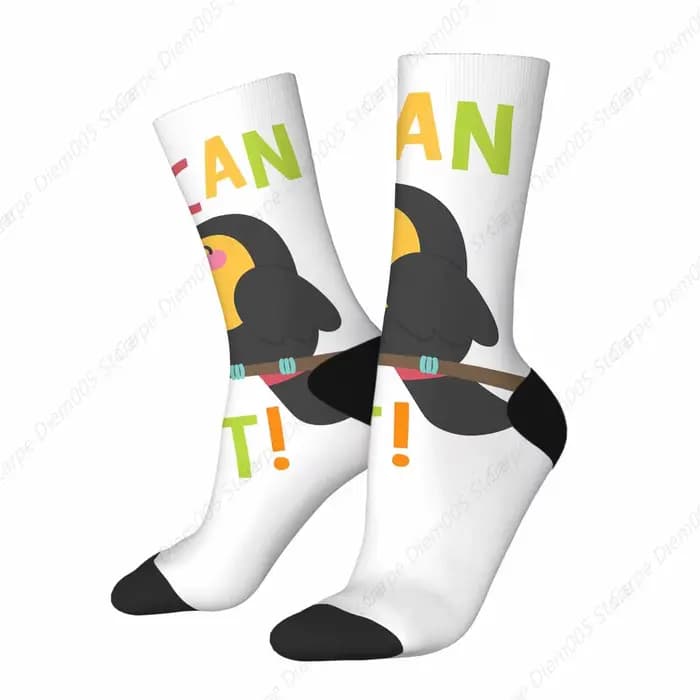 Toucan-Chaussettes drôles pour hommes et femmes