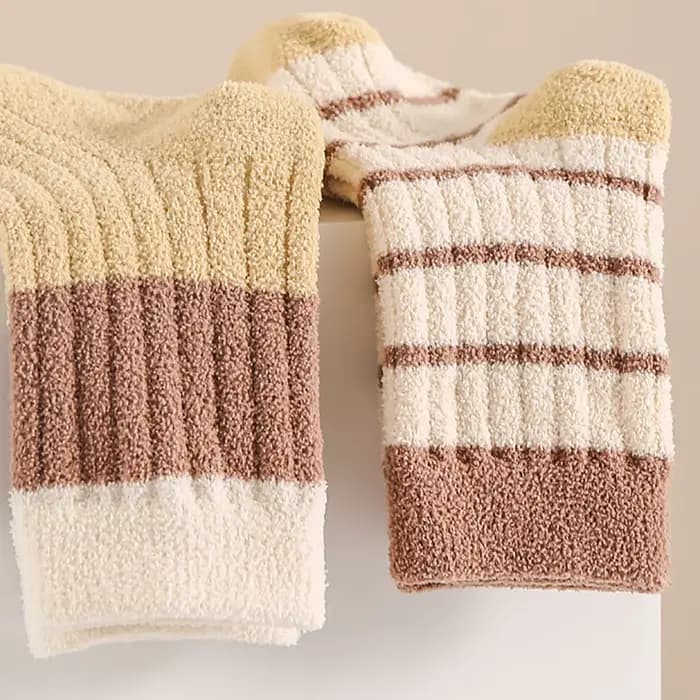 3 paires de chaussettes en peluche pour bébé