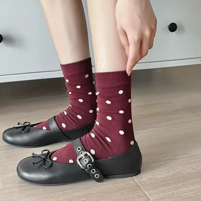 Chaussettes vintage Harajuku pour femmes