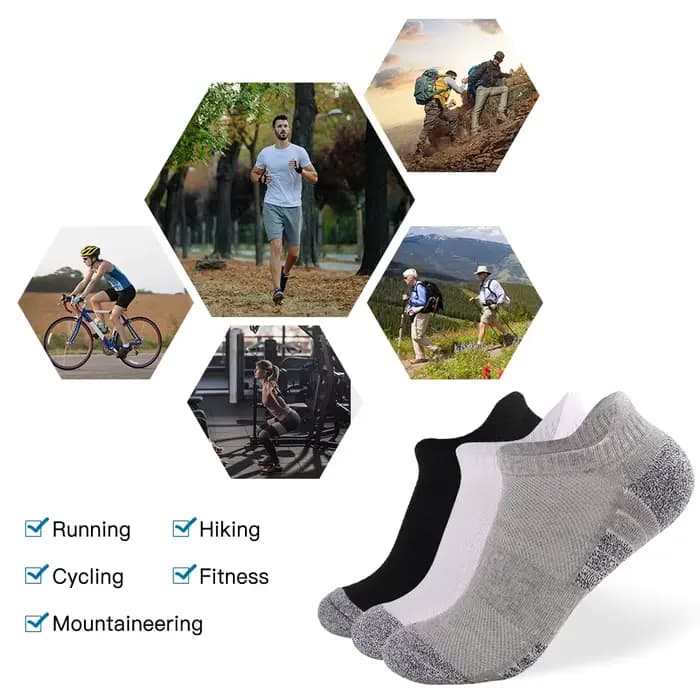 Lot de 10 chaussettes de course pour hommes et femmes
