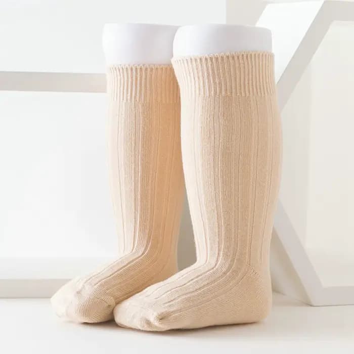 Chaussettes tricotées en coton pour nouveau-né