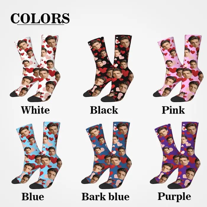 Chaussettes avatar personnalisées pour hommes et femmes