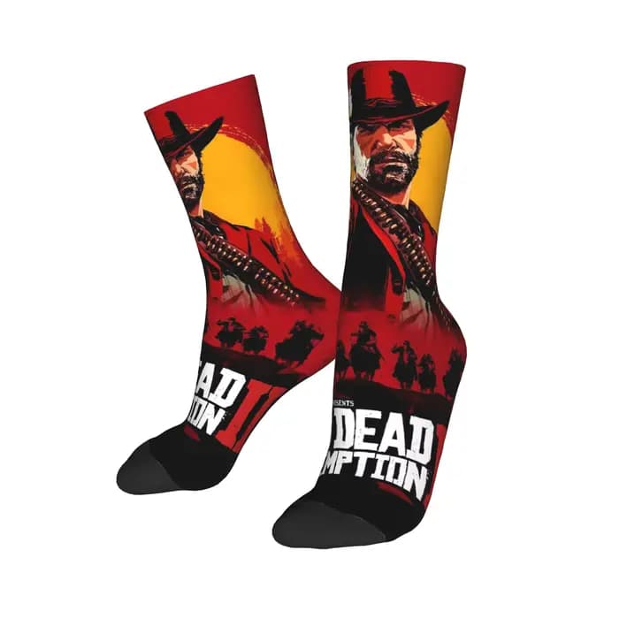 Red Dead Redemption chaussettes automne bas rétro hommes