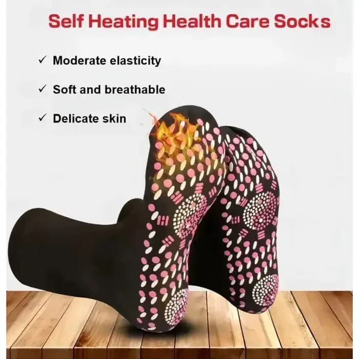 Tourmaline-Chaussettes auto-chauffantes