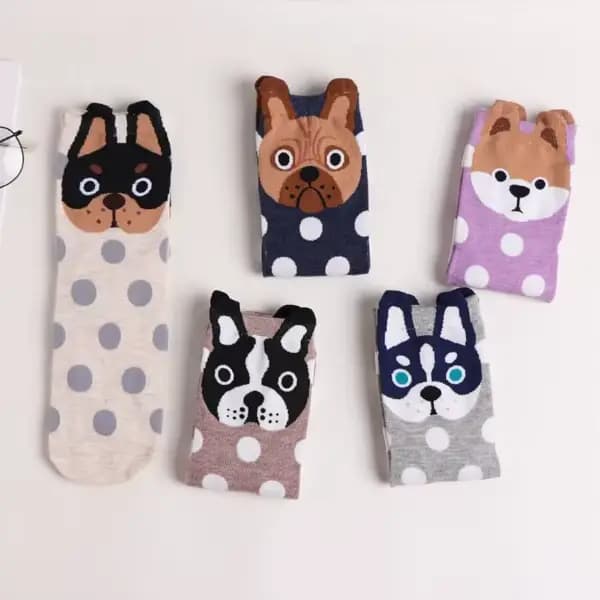 5 paires femmes chaussettes coton