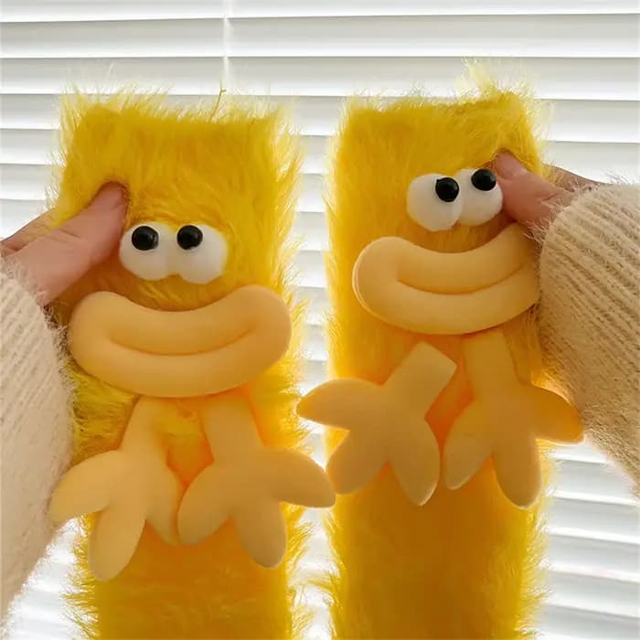 Chaussettes monstre drôles automne hiver