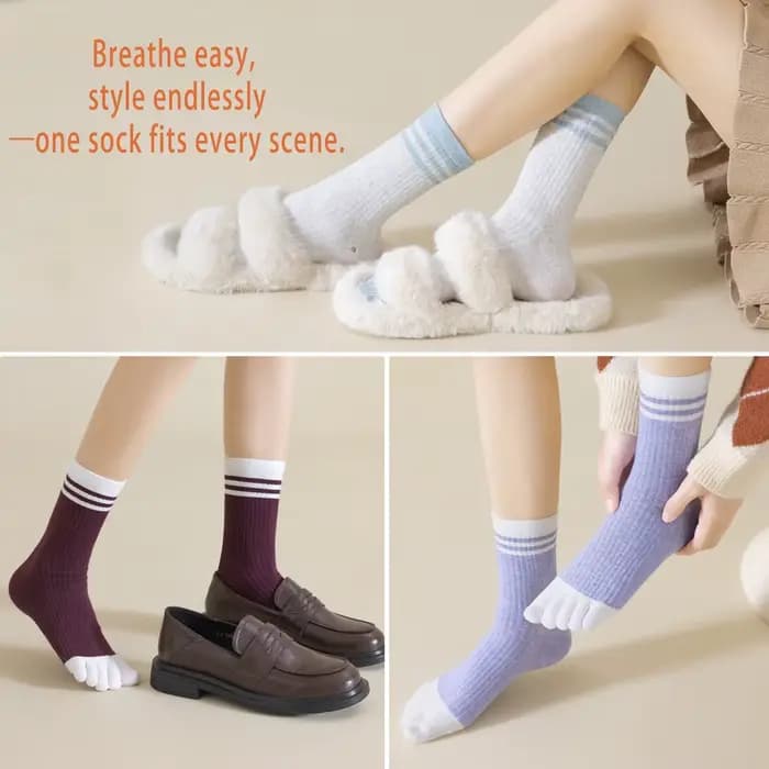 1 paires de chaussettes à orteils pour femmes