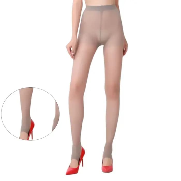 Collants à étriers en soie pour femmes