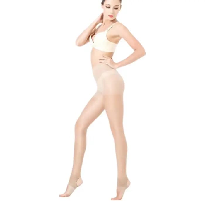 Collants à étriers en soie pour femmes
