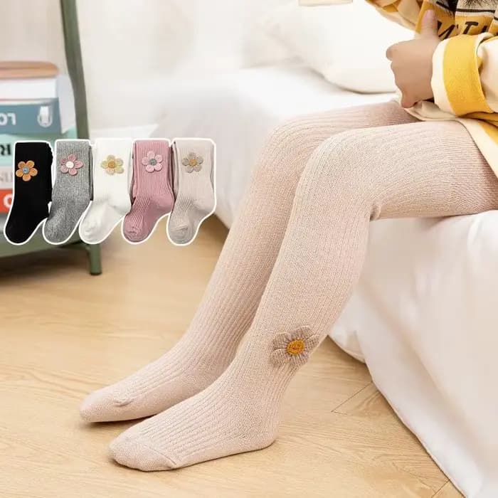 Collants pour enfants printemps automne accessoires de fleurs collants à fond pour bébé chaussettes pour bébé filles pantalons à fond confortables