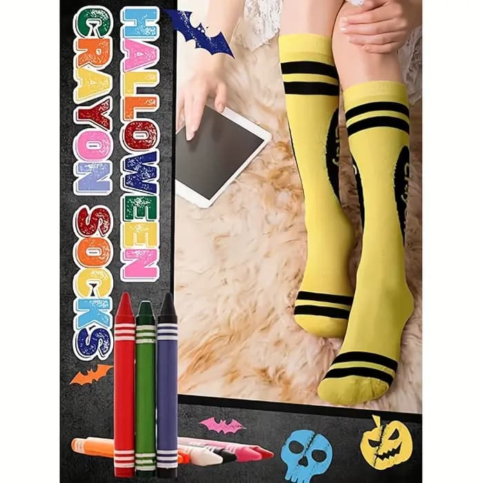 1 paire de chaussettes aux couleurs aléatoires