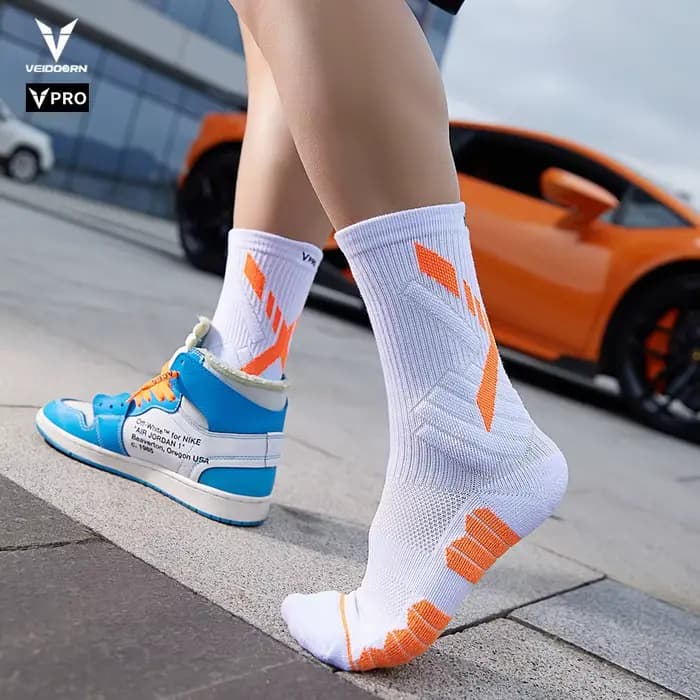 Veidoorn chaussettes de Sport de haute qualité pour hommes longueur mi-mollet