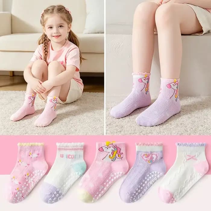 5 chaussettes pour filles à double maille