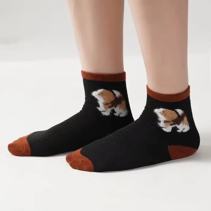 Chaussettes mi-mollet 100% coton pour femmes