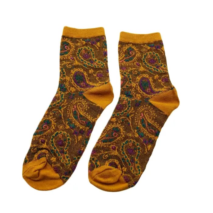 Chaussettes imprimées en coton pour femmes
