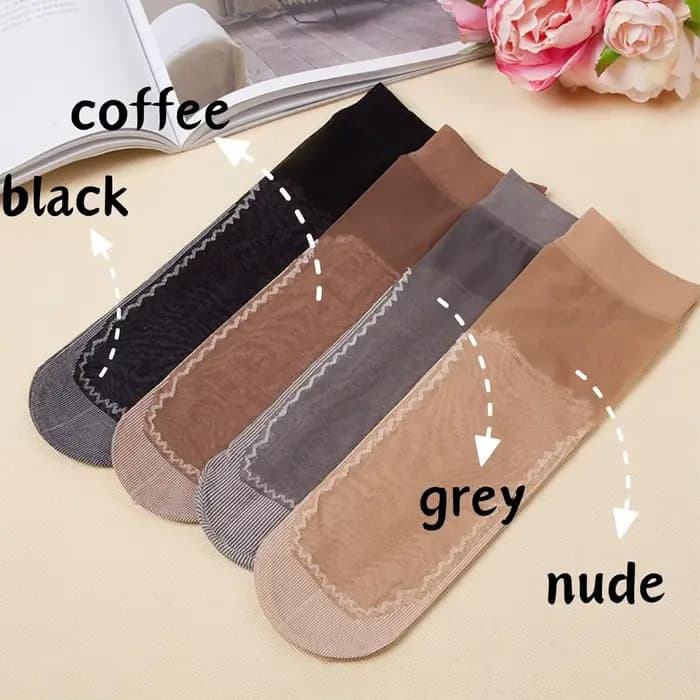 10 paires de chaussettes en nylon pour femmes