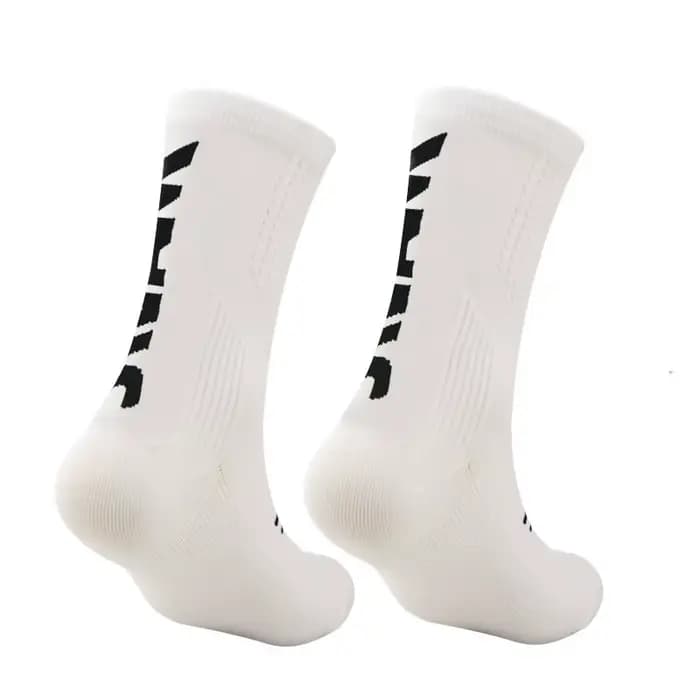 2 paires de chaussettes de sport respirantes pour hommes et femmes, chaussettes de compression pour le basket-ball, le football, chaussettes hautes jusqu'aux genoux, chaussettes de course